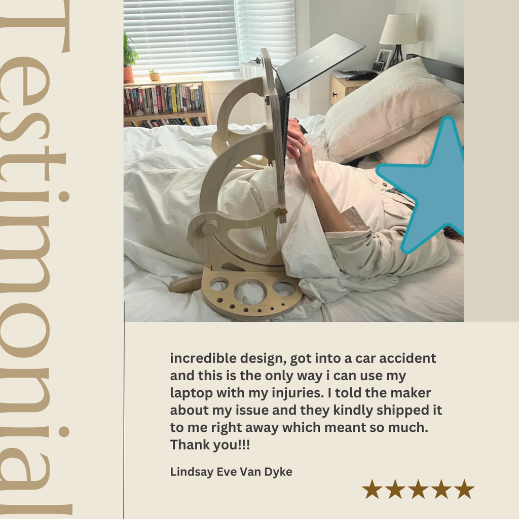 Reclinix™ Laying-Down Laptop Desk