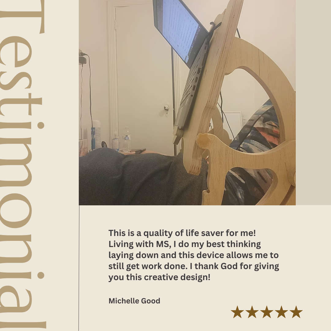 Reclinix™ Laying-Down Laptop Desk